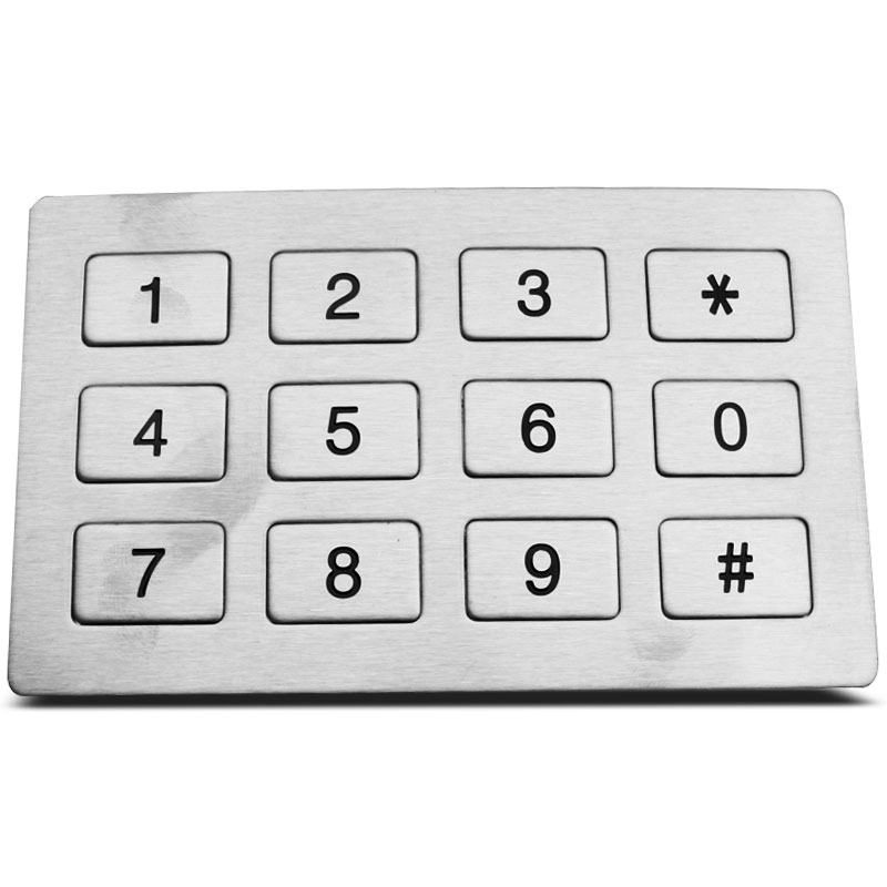 12 keys flat phone keypad